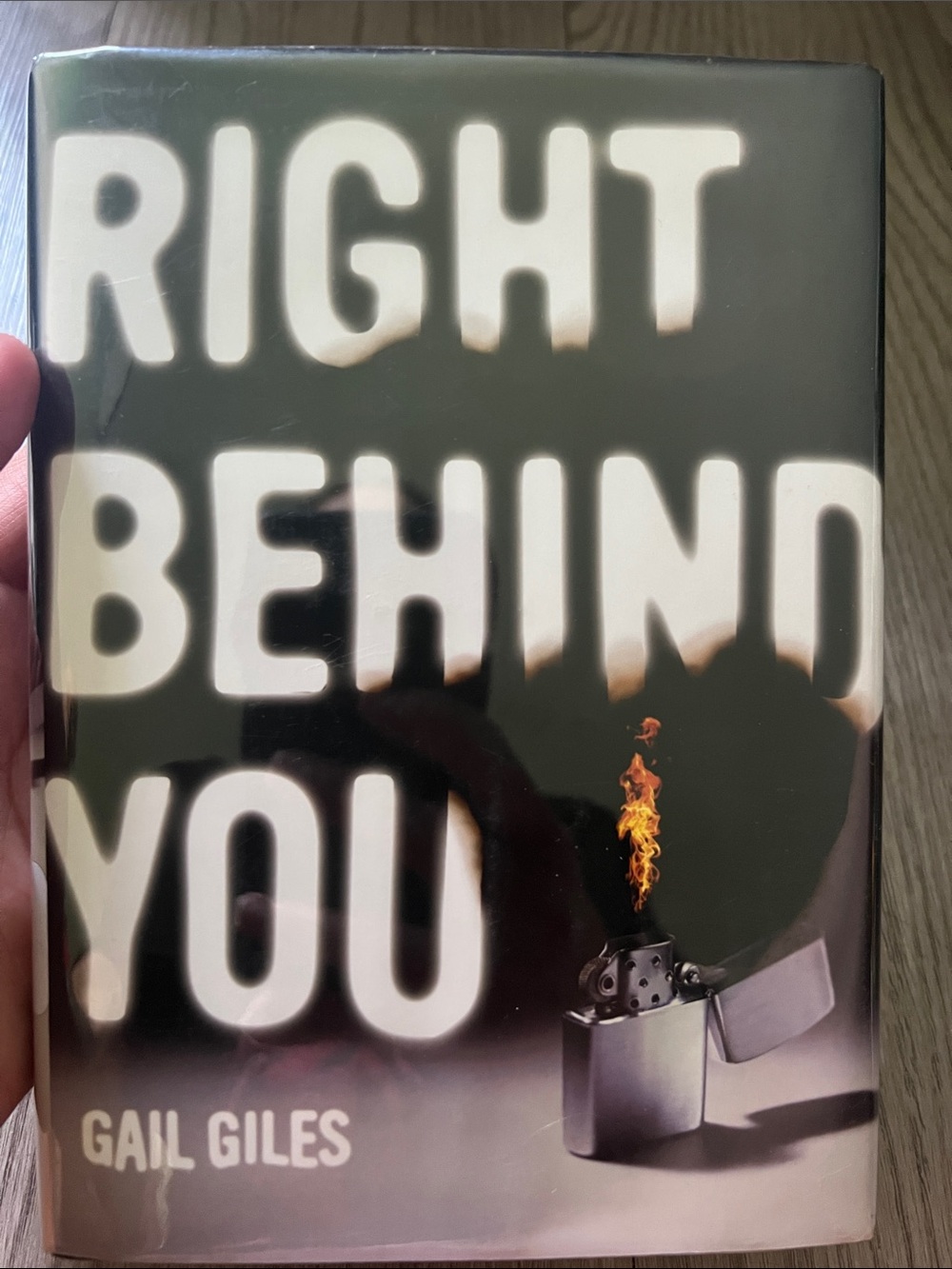 Right Behind You by Gail Giles - Dark Green & White Hardcover